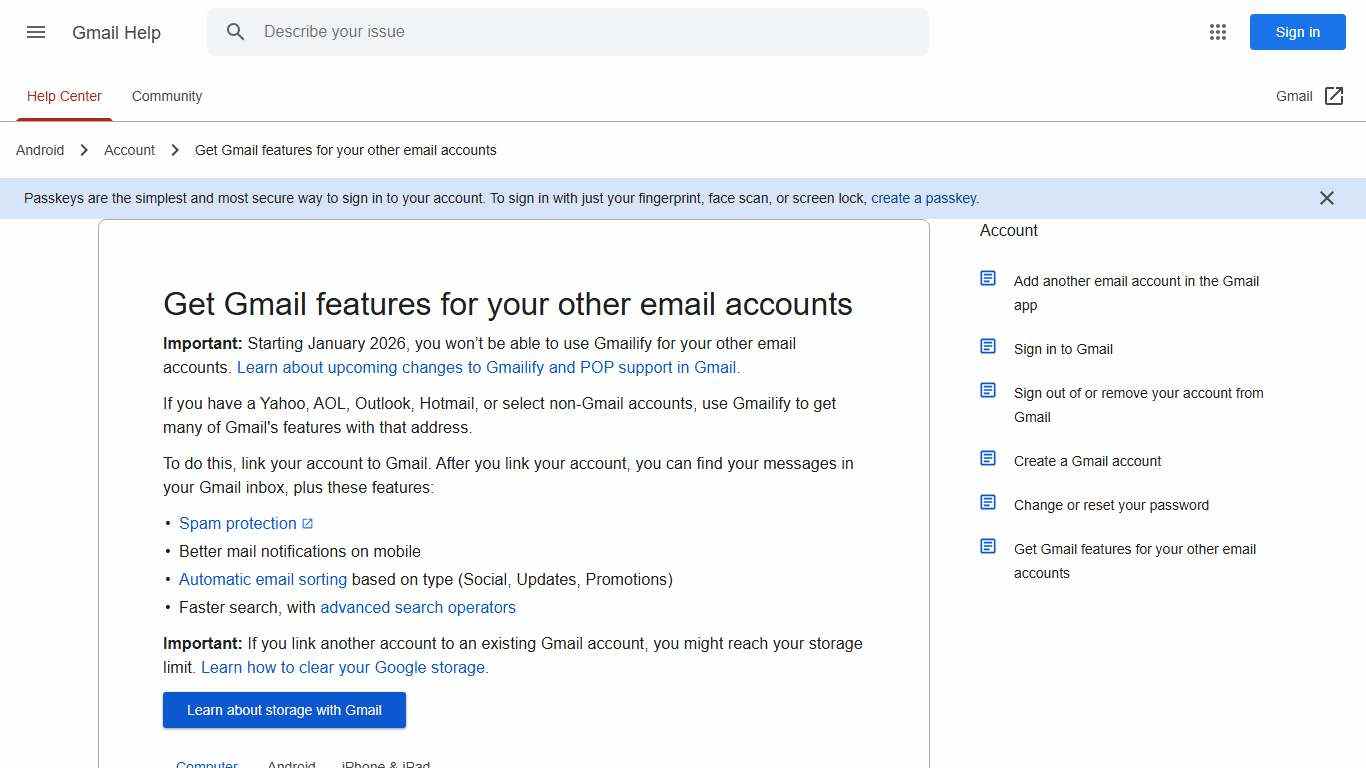 Get Gmail features for your other email accounts - Computer - Gmail Help