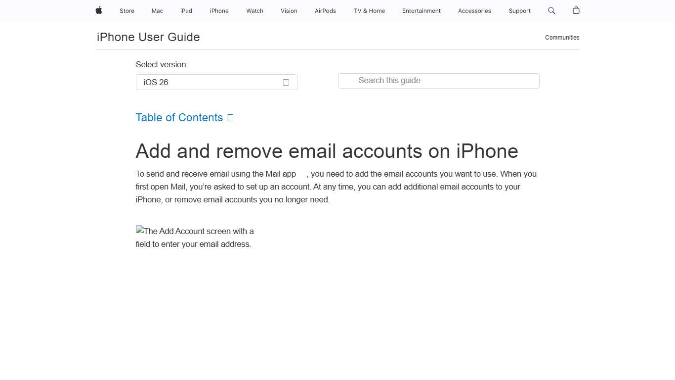 Add and remove email accounts on iPhone - Apple Support